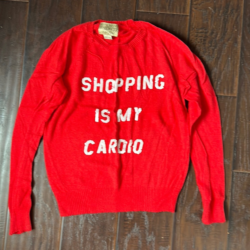 WildFox white label, wool sweater, red size large